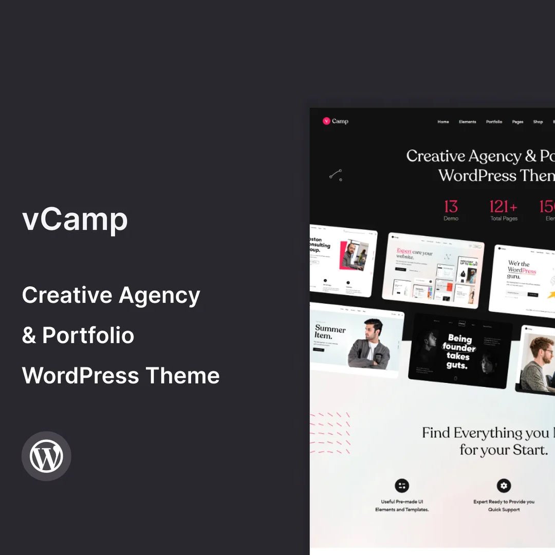 vCamp - Creative Agency WordPress Theme